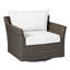 Outdoor Club Glider Wicker Chair with Cushions-62379960-63361372-70150079