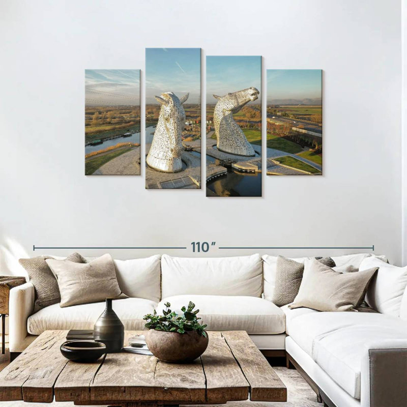 Lilie The Kelpies Monument, 48'' H x 75'' W