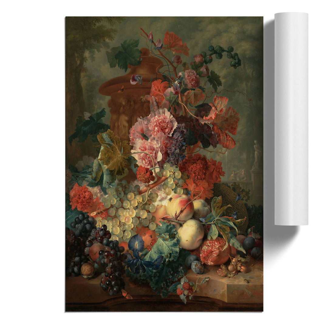 Still Life with Flowers and Fruit by Jan van Huysum - Frameless Print
