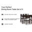 Duley Dining Table And 4 Chairs (Set Of 5)