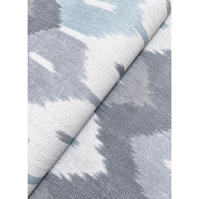 Abilene Apricot Ikat Wallpaper, Blue