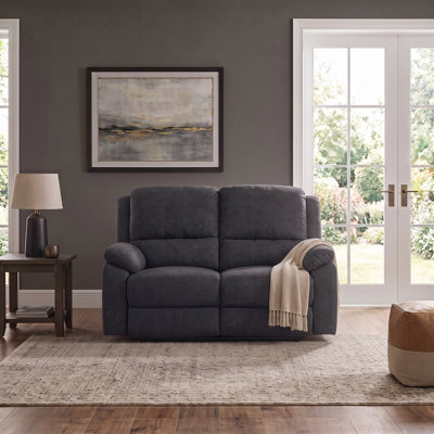 Causeuse inclinable 2 places - Canapé moderne en microfibre