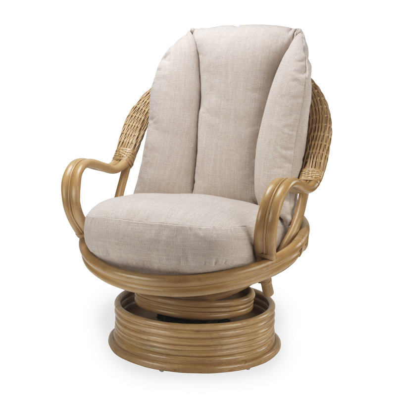 Wicker Rocking Chair, Beige