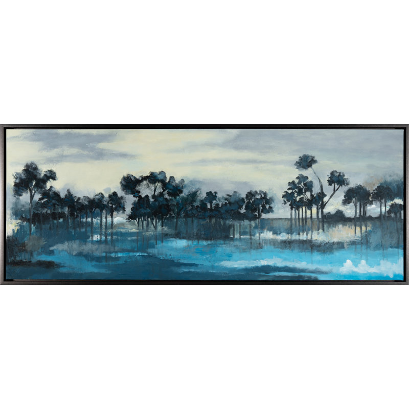 Blue Lake Print by H. Scott