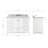 Cambridge 49'' Single Bathroom Vanity with Carrara Marble Top-1033433600-990869735