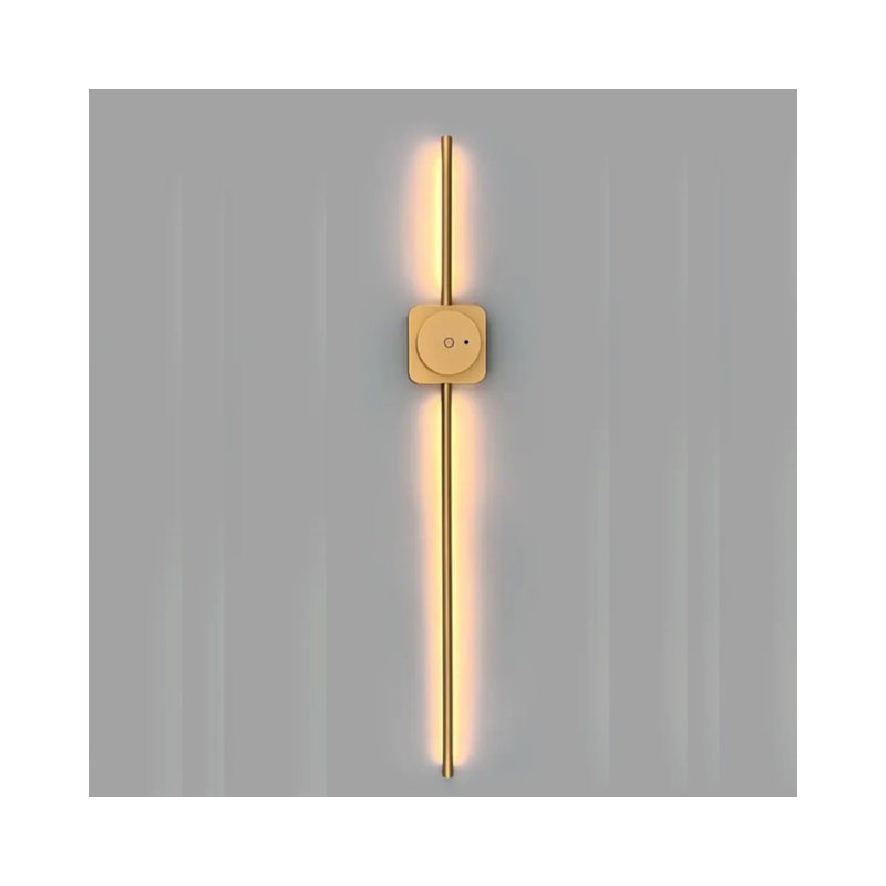 Excalibur Wall Lamp | Cordless Rechargeable Light | Touch Dimming & Remote, 2700K, Waterproof, Brushed Gold