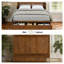 Grand lit escamotable avec grand tiroir de rangement, armoire murale en bois de pin avec station de charge USB intégrée-808087917