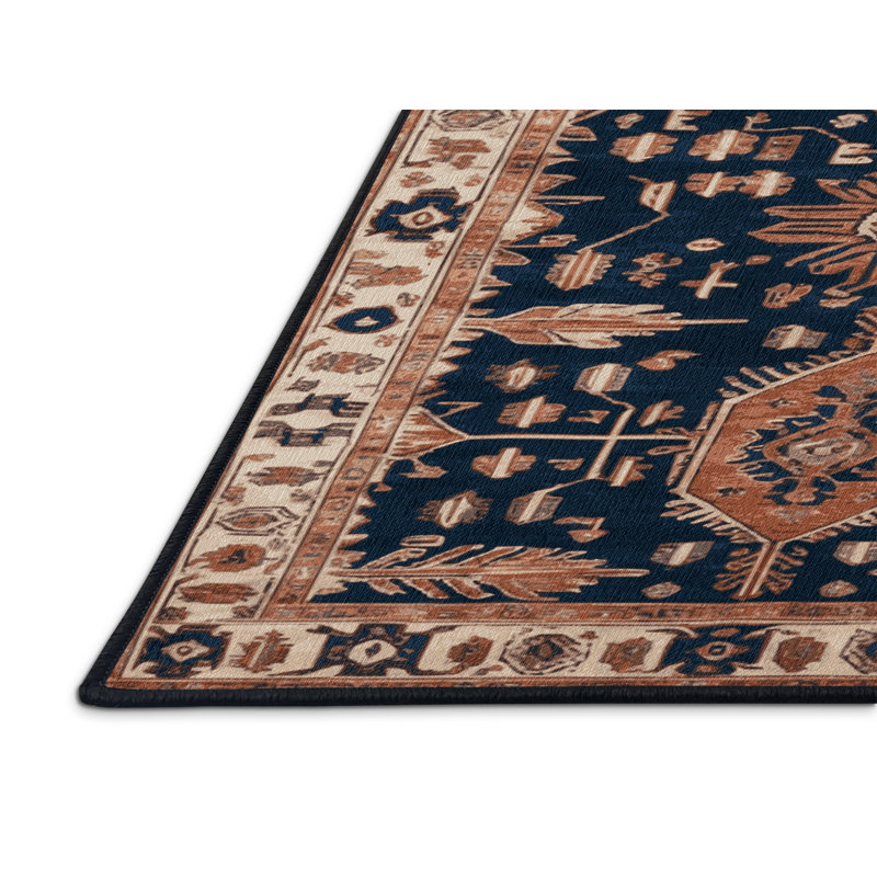 Tapis brun lavable à la machine, Carré 3 pi