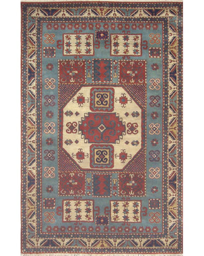 Cactus Ranch Wool Abstract Indoor Rug, Rectangle 3'6" x 5'6"