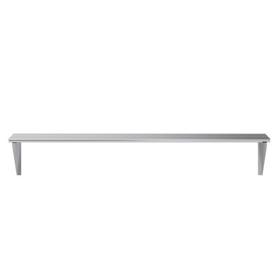 Amgood 14 In. X 60 In. Stainless Steel Tubular Wall Shelf