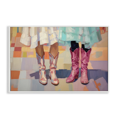 Girls in Cowboy Boots Giclee Art by Sisi and Seb