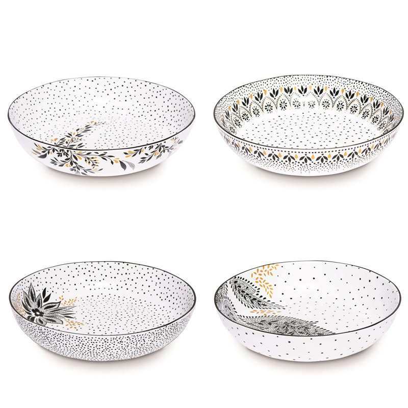 Sara Miller, Artisanne Noir - Low Bowls