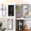 Niche de douche encastrée double couche, 63,5 cm (H) x 33 cm (L) x 10 cm (P), sans tuiles, noir mat-104935789