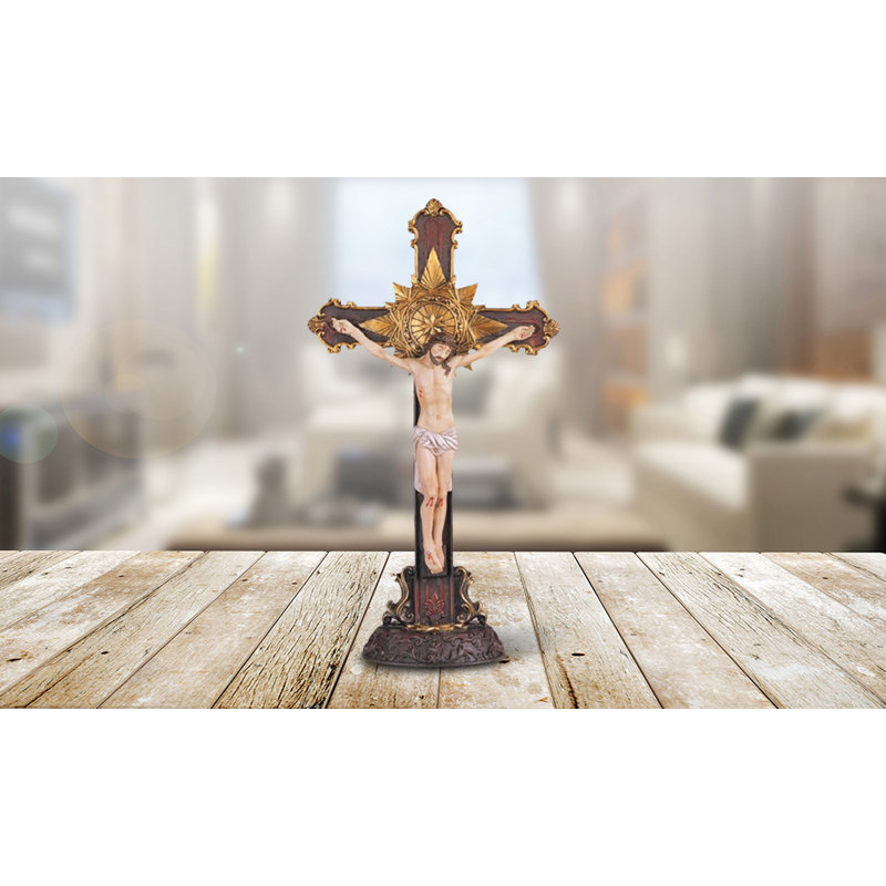 Figurine Jayshree 12 "H Jesus Nailed On The Cross
