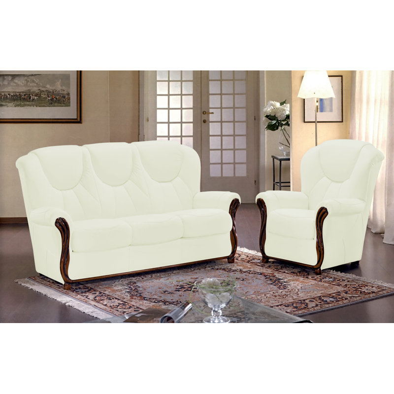 Kirkendall 2 - Piece Faux Leather Living Room Set, Beige
