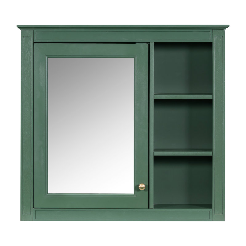 Armoire de salle de bain murale à miroir. 30 po x 28 po, 5 tablettes et plus, rangement moderne avec tablettes