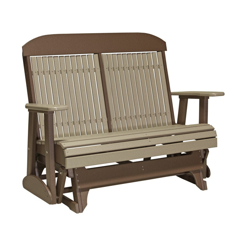 Banc coulissant classique Kellerstrass, Bois vieilli / brun châtaignier