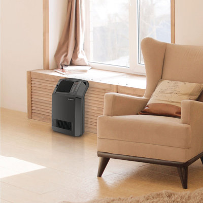 Lasko CC24910 Cyclonic Digital Ceramic Heater with Remote, Thermostat Black