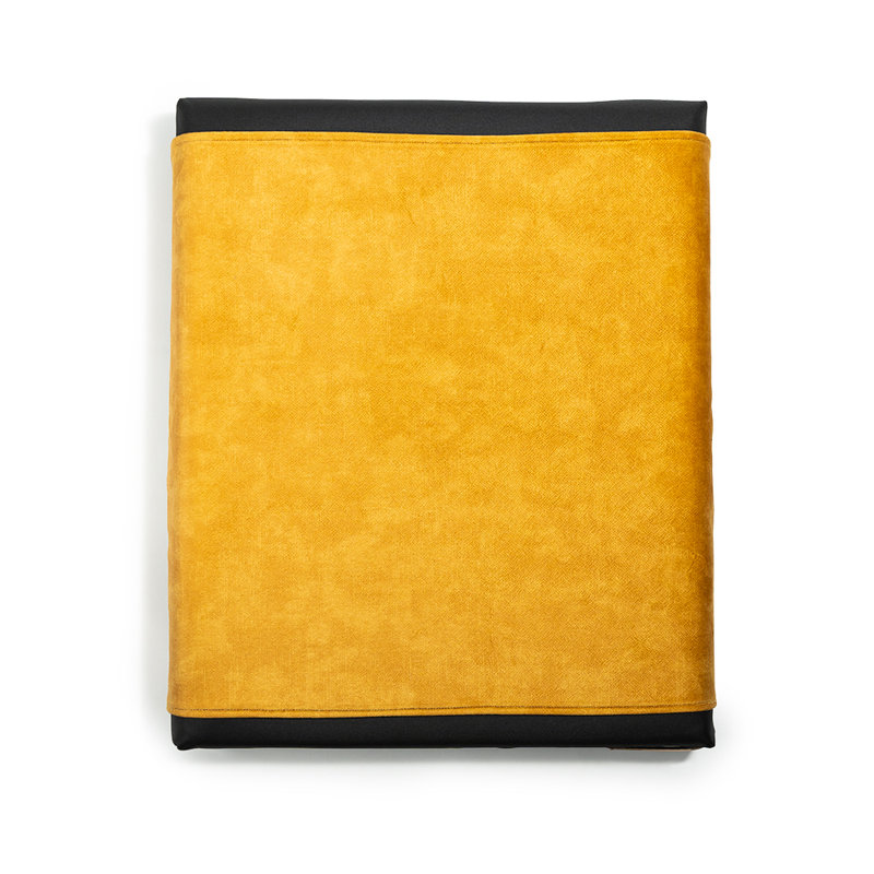 Orthopedic Polyester Pet Bed, 8cm H x 90cm W x 110cm D, Yellow