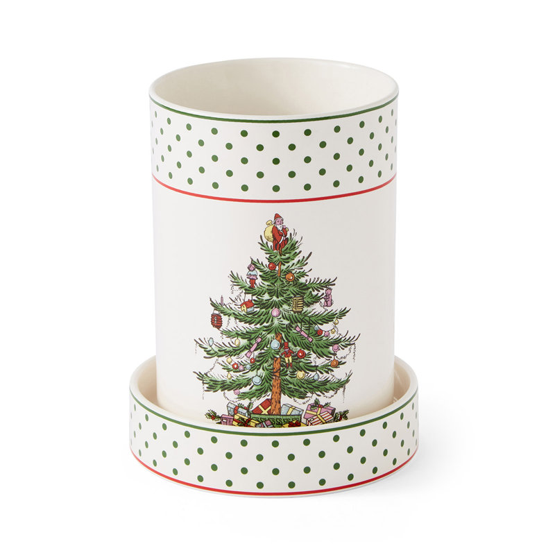 Polka Dot Wine Chiller with Coaster