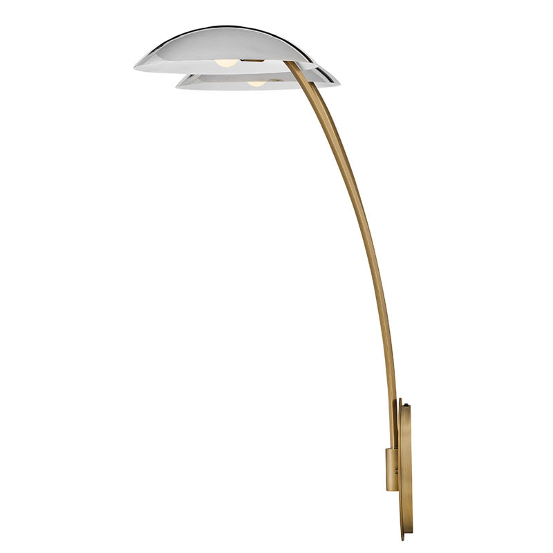 Glenn 2 - Light Armed Sconce, Silver