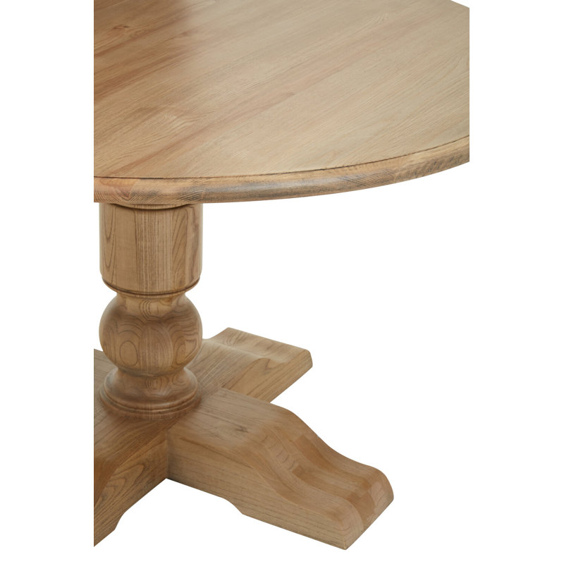 Oak Round Solid Wood Dining Table, Oak
