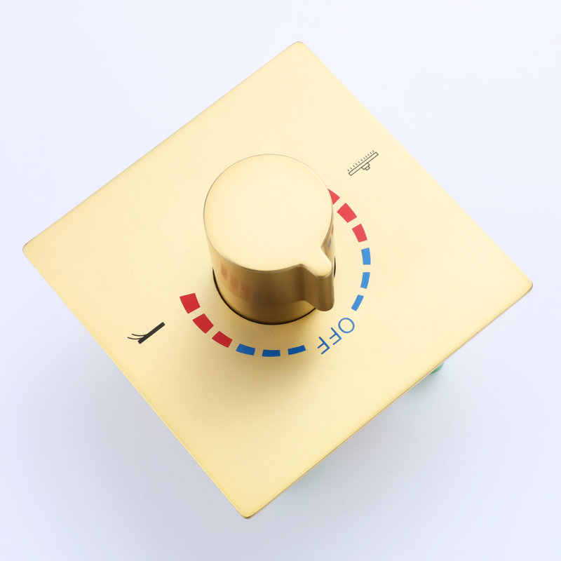 All-In-One Kit with Rough in-Valve, Brushed Gold