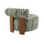 Fauteuil d'appoint sans accoudoirs pour le salon