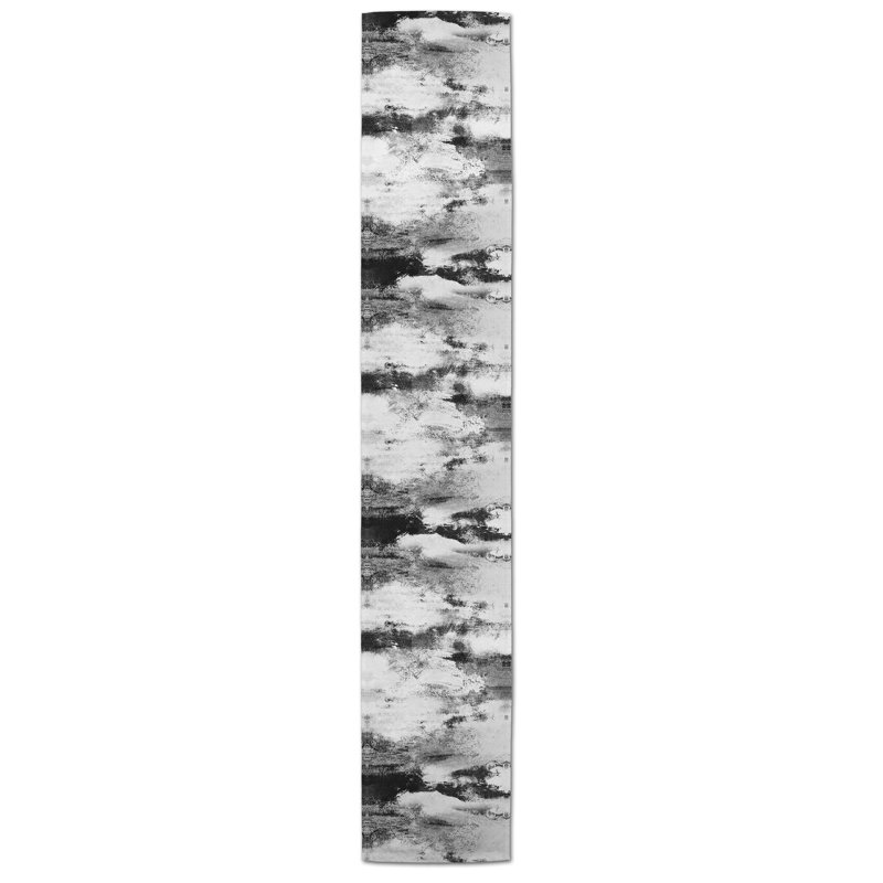 Chemin de table Harriss, 90 po x 16 po, Noir