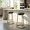 Archan Upholstered Counter Stool with Metal Frame