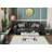 3 Piece Coffee Table Set With Console Table And End Tables With Mirrored Silver U-Base