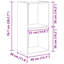 Bookcase Storage Rack Book Cabinet Bookshelf Cupboard Engineered Wood-845265959