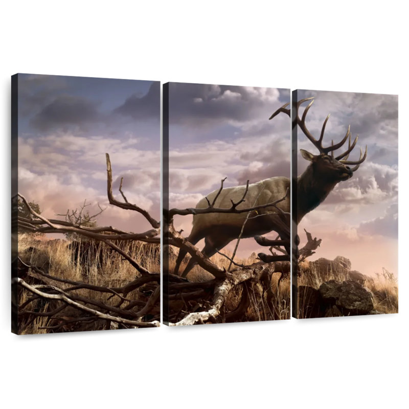 Elk Adventure, 36" H x 57" W
