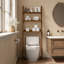 Tablette de salle de bain en bois massif en forme de Z-1973678910