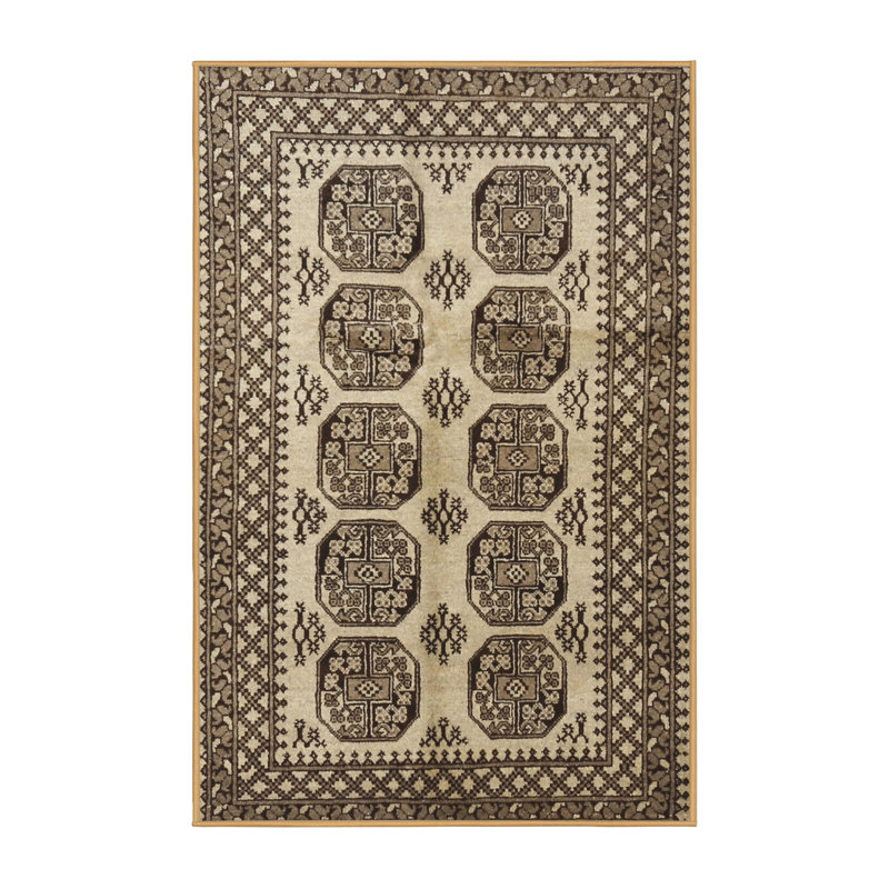 Tapis olive Southwestern, Rectangle 5 pi x 7 pi
