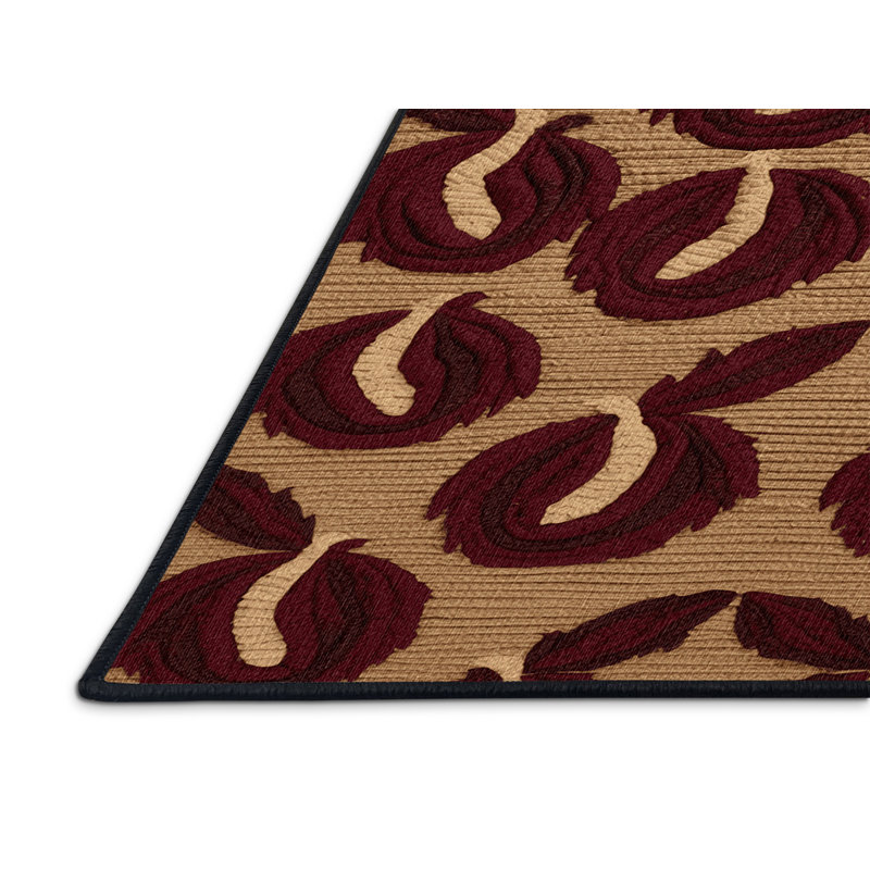 Washable Mayhaw Fruits Area Rug, Square 4'