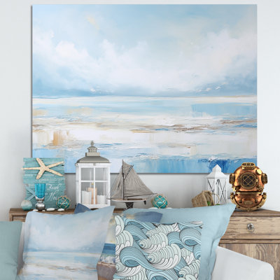 Coastal Beach Minimal Scenery IV - Salon d'art mural plage et océan