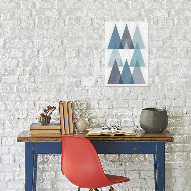 Mod Triangles IV.A by Michael Mullan - Wrapped Canvas Print, 66.04 cm H x 45.72 cm W x 3.175 cm D
