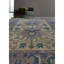 Hand-Knotted High-Quality Beige and Blue Area Rug