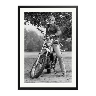Robert Redford on his Motorcycle