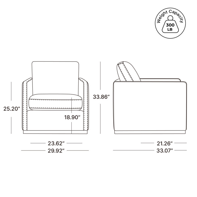 Fauteuil pivotant rembourré en cuir véritable Bobbi, Cuir véritable brun de Marseille