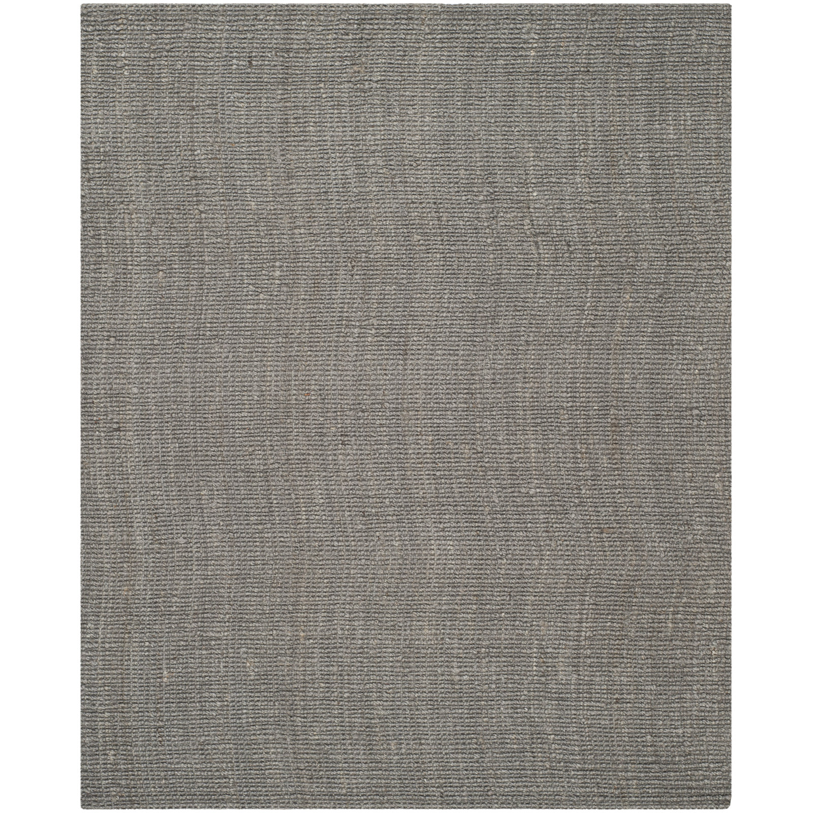 Alda Light Gray Hand-Woven Jute Rug, Rectangle 11' x 15'