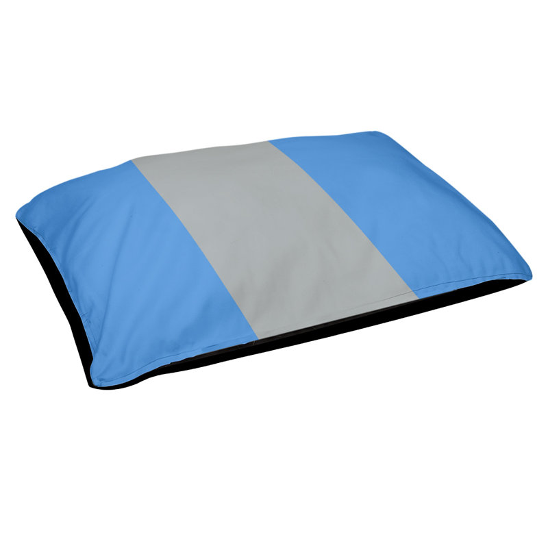 Coussin Golden State, Moyen (l 28 po x P 18 po x H 6 po), Bleu/Gris