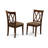 7 Piece Dining Set Consist of a Rectangle Table and 6 Linen Fabric Kitchen Dining Chairs, Mahogany-316445451-383115633