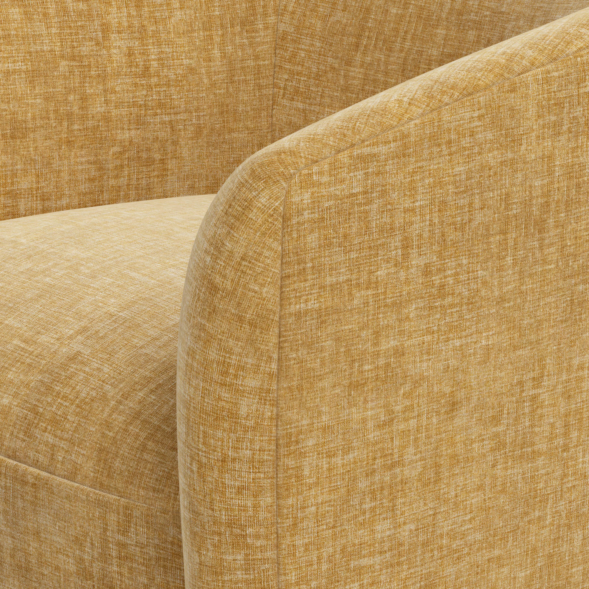 Marita 32" Barrel Chair,  Brown Polyester