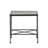Outdoor Iron Table With Black Brush Silver Finish, 16.50"D X 16.75"W 16"H, Blends Chairs And Coffee Tables, Assembly Required End For Space, Matches &