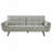 Grey Tufted Convertible Sofa Bed