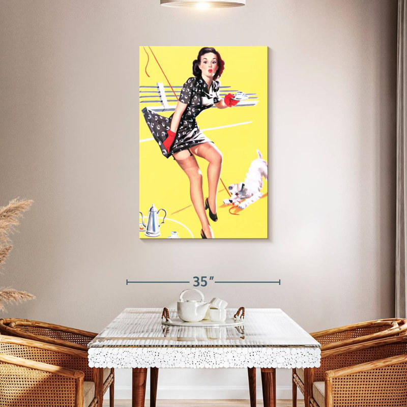 Leisha tout attaché pin-up rétro, H 45 po x l 30 po