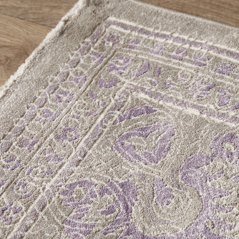 Becontree Oriental Gray Area Rug, Runner 2'2" x 8'