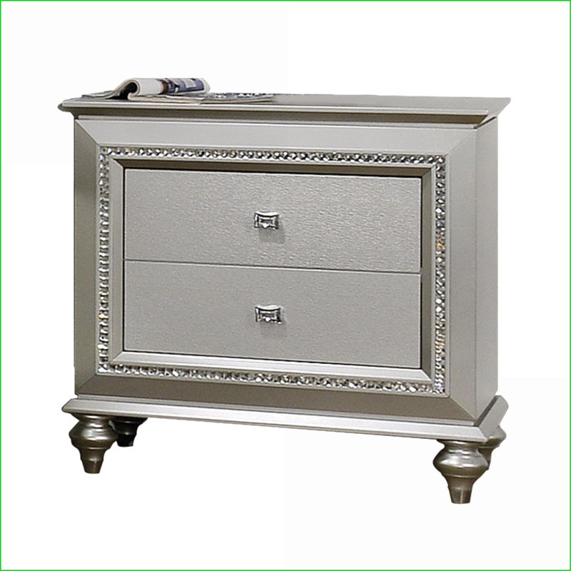 Table de chevet Kaitlyn Champagne, Clair